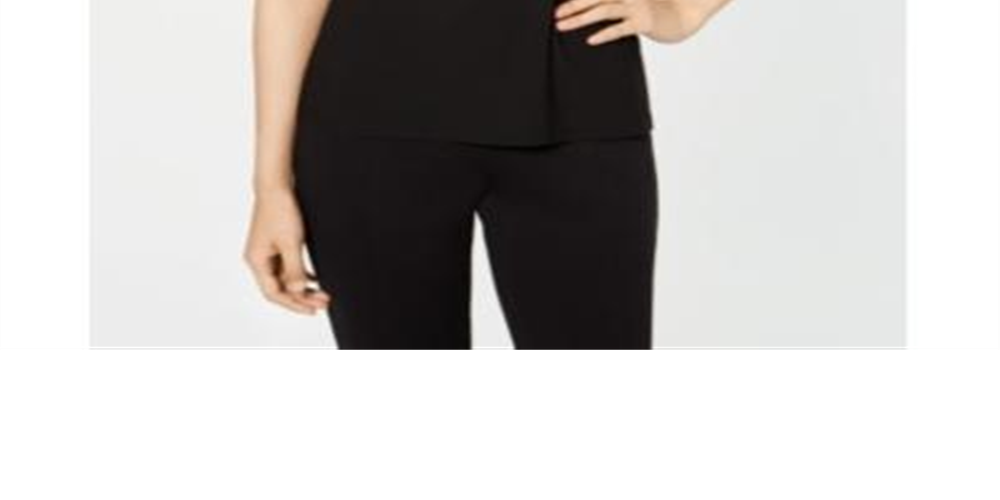 INC International Concepts Women's Embellished Halter Top Black Size Petite Small