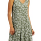 Style & Co Women's Printed Handkerchief Hem Dress Yellow Size Medium