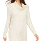 Style & Co Women's Long Sleeve Cowl Neck Sweater Brown Size Petite Large