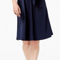 Charter Club Women's Belted A Line Dress Blue Size Petite Small