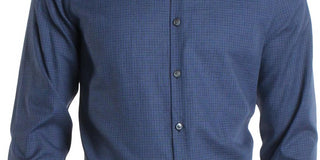 Theory Men's Irving Bridge Regular Fit Woven Button Down Shirt Blue Size Medium