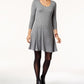 Style & Co Women's Swing Dress Gray Size Medium