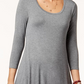 Style & Co Women's Swing Dress Gray Size Medium