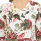Charter Club Women's Floral-Print Top White Size Petite Small