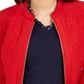 Charter Club Women's Quilted Jacket Red Polish Size -Petite XL