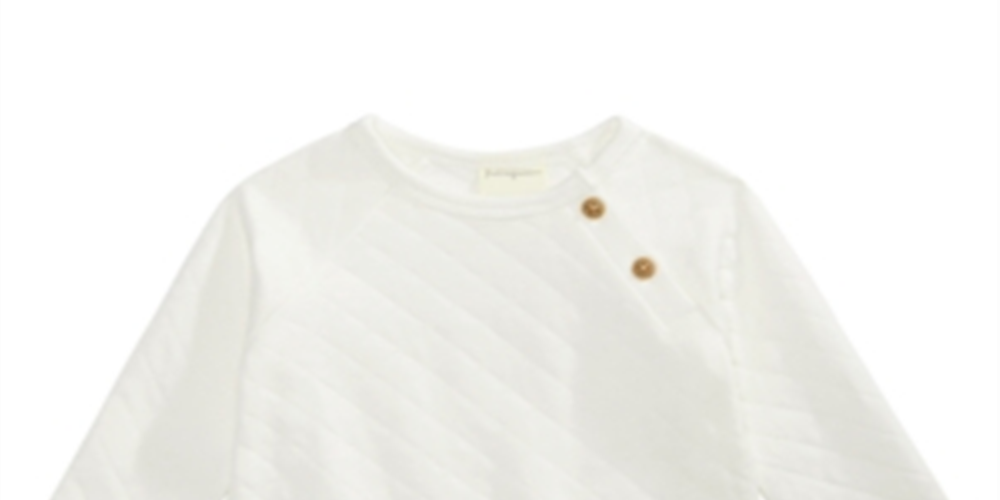 First Impressions Baby Girl's Quilted Sweater White Size 0-3 MOS