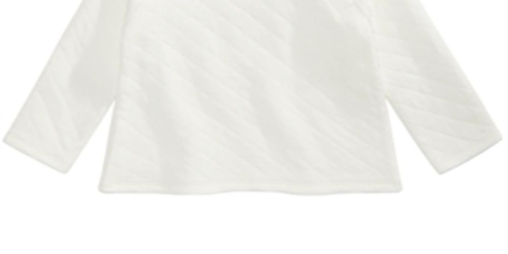 First Impressions Baby Girl's Quilted Sweater White Size 0-3 MOS