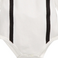 First Impressions Baby Boy's Suspenders Bodysuit White Size 0-3 Months
