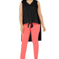 Alfani Women's Plus Sleeveless Tie Hem High Low Top  Black Size 4X
