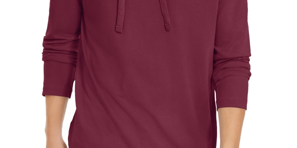 Michael Kors Men's Hoodie Long Sleeve Jersey Knit Pullover Red Size Large