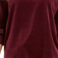 Charter Club Women's Velvet Tie Sleeve Top Red Size X-Large