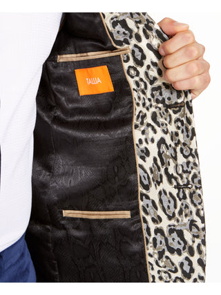 Tallia Men's Metallic Animal Print Sportcoat Gold Size XL