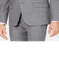 Ralph Lauren Men's Classic Regular Fit UltraFlex Stretch Sharkskin Suit Jacket Gray Size 46X39.5