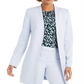 Calvin Klein Women's Open Front Topper Jacket Light Blue Size 0