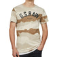 G-Star Raw Men's Camouflage Logo T-Shirt Brown Size XXL