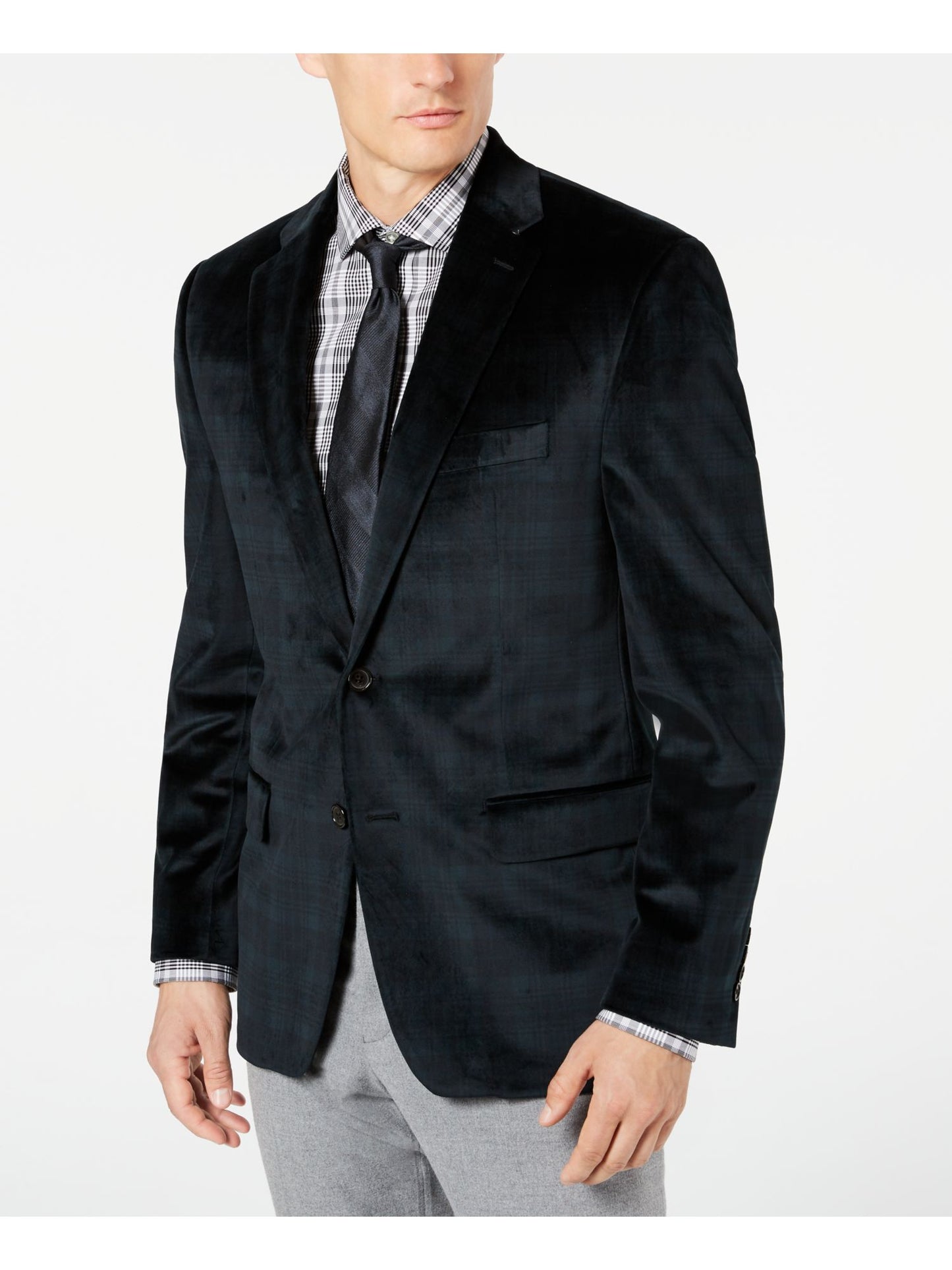 Ralph Lauren Men's Green Plaid Sport Coat Green Size 40