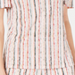 JM Collection Women's Ruffled Cold Shoulder Top White Size X-Large