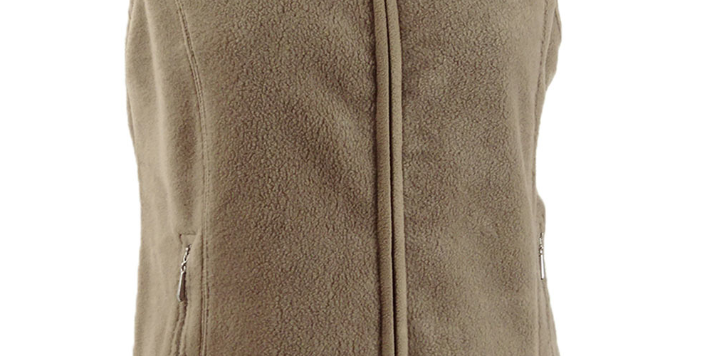 Karen Scott Women's Zip Front Vest Brown Size Petite XL