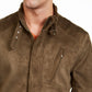 INC International Concepts Men's Faux Suede Jacket Green Size Large