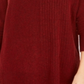 Style & Co Women's Ribbed Turtleneck Sweater Red Size Petite M
