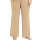 INC International Concepts Women's Plus Size Utility-Pocket Wide-Leg Pants Brown Size 26