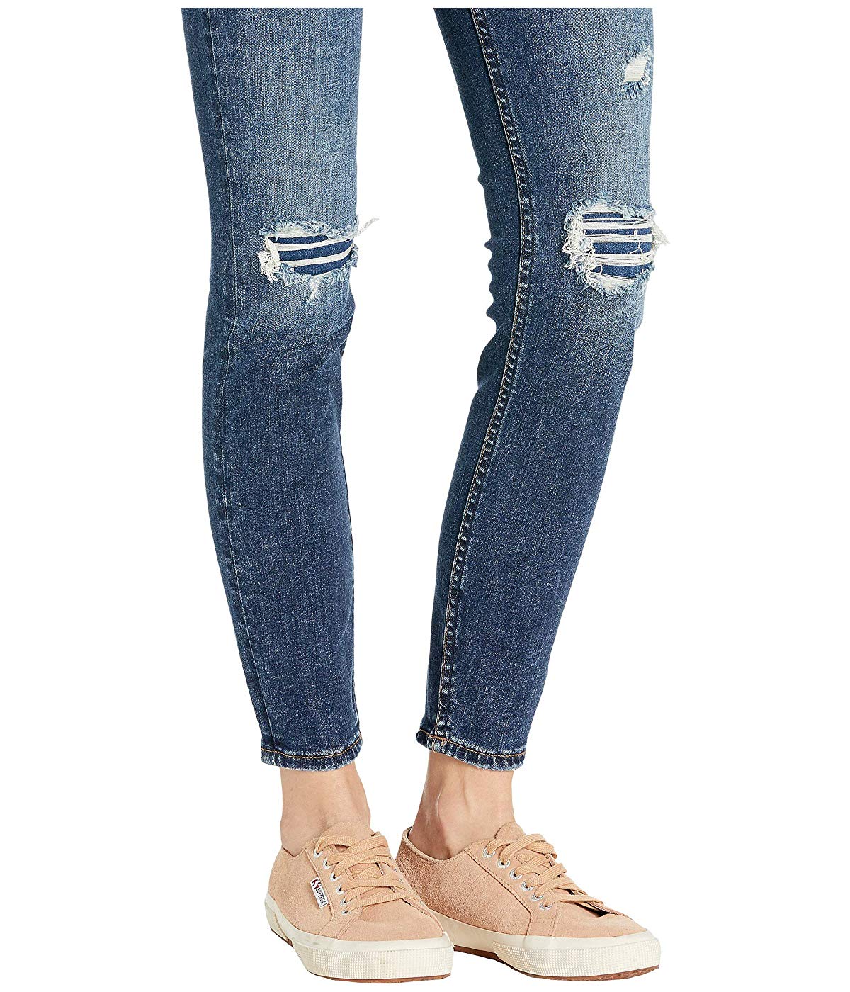 Silver Jeans Co. Women's Moulant 721 à Taille Haute Et à Fini Usé Pour Femmes Jeans Blue Size29