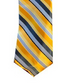 Van Heusen Men's Dress Belt Silver Sleek Striped Skinny Silk Not Applicable Yellow Size Regular