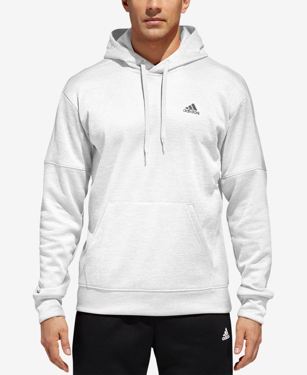 Adidas Men's Team Issue Fleece Hoodie White Size XX-Large