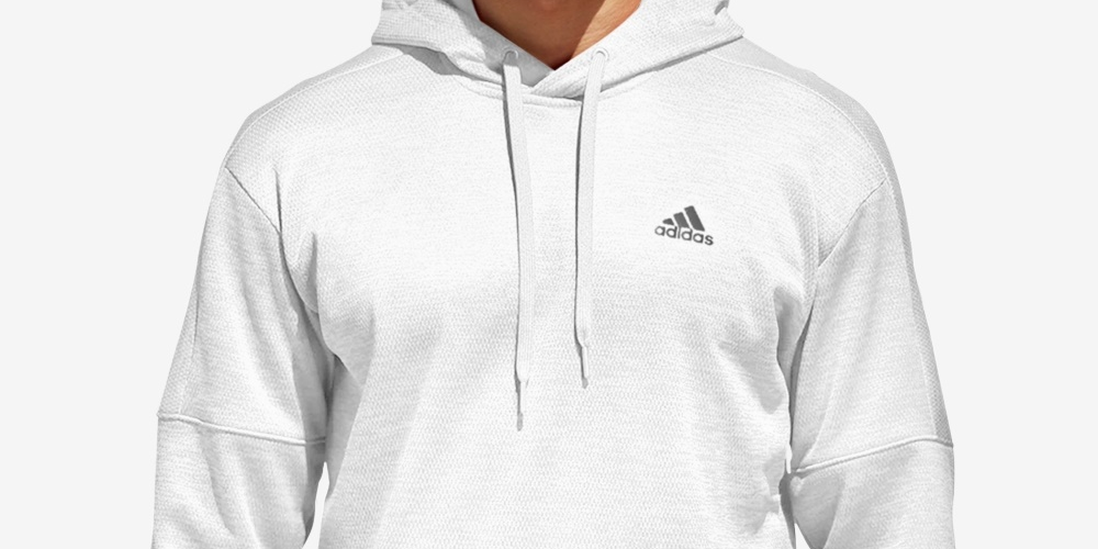 Adidas Men's Team Issue Fleece Hoodie White Size XX-Large