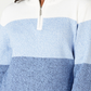 Karen Scott Women's Cotton Striped Sweater  Bright Blue Size Small