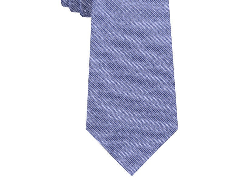 Van Heusen Men's Neck Tie Stripe Skinny Slim Silk Accessory Purple Size Regular