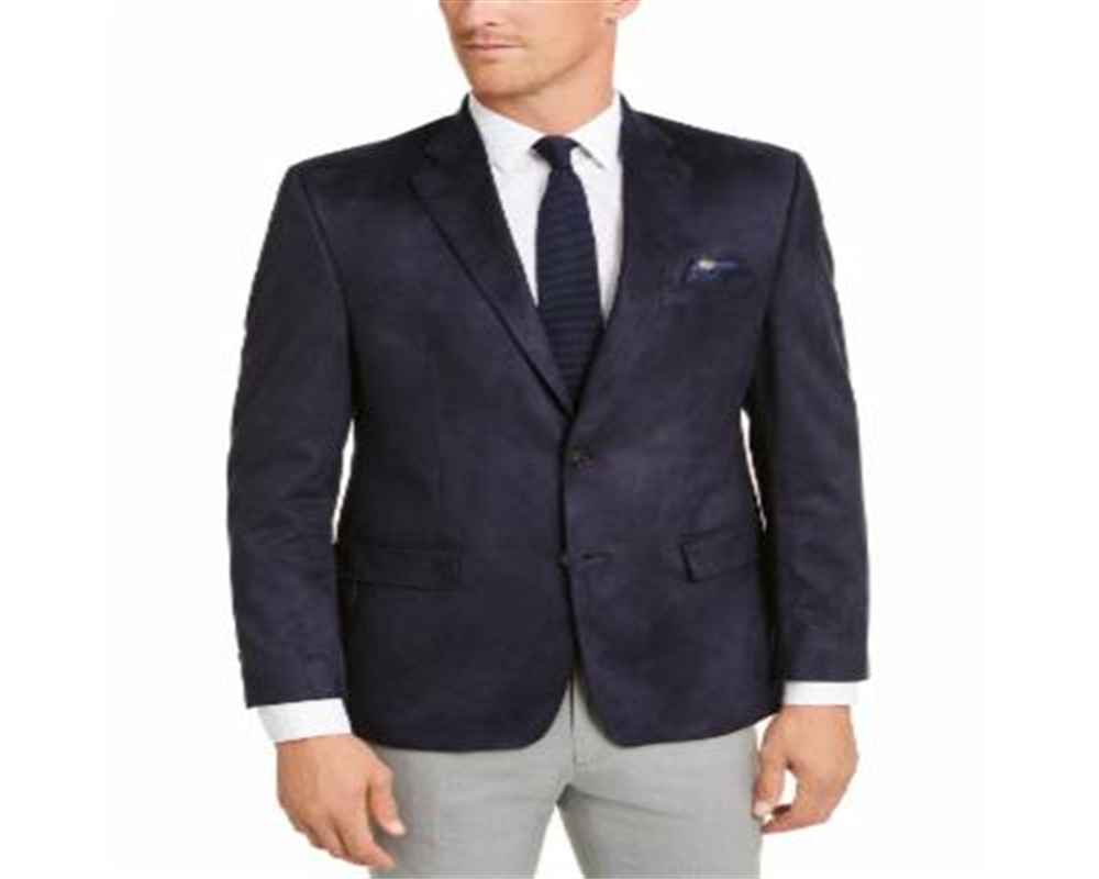Lauren Ralph Lauren Men's Classic-Fit Faux-Suede Sport Coat Navy Size 36