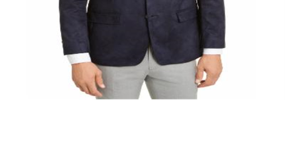 Lauren Ralph Lauren Men's Classic-Fit Faux-Suede Sport Coat Navy Size 36