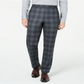 Ralph Lauren Men's Ultra Flex Plaid Dress Pants Black Size 36W
