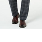 Ralph Lauren Men's Ultra Flex Plaid Dress Pants Black Size 36W