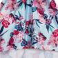 Rare Editions Kid's Big Girls Floral Print High Low Dress Blue Size 8