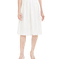 Calvin Klein Women's Scuba Crepe Midi Skirt White Size 16