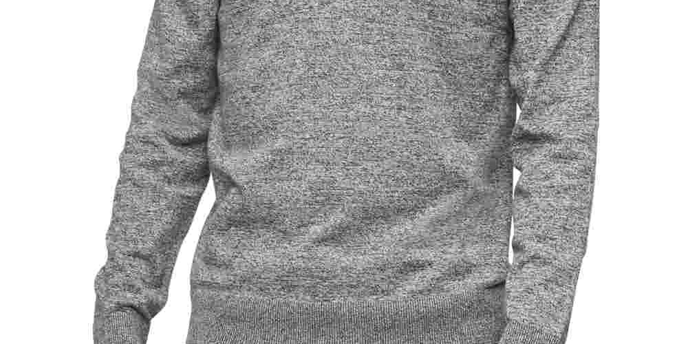 Calvin Klein Men's 1/4 Zip Sweater Gray Size Medium