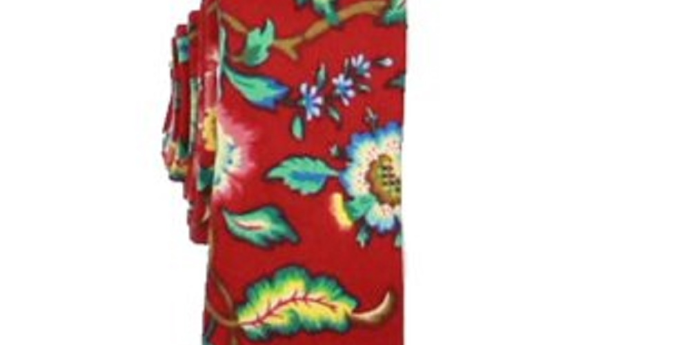 Bar III Men's Crown Floral Skinny Business Neck Tie Red Size Regular