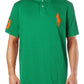 Ralph Lauren Men's Patchwork Collar Polo Green Size XX-Large