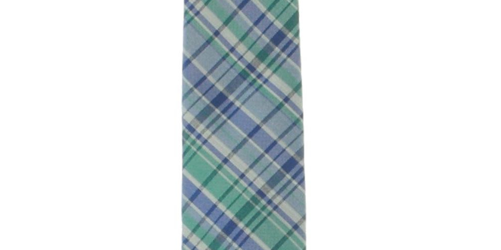 Tommy Hilfiger Men's Boston Silk Blend Business Neck Tie Blue Size Regular