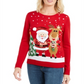 Karen Scott Women's Friendly Santa Sweater Red Size Petite L