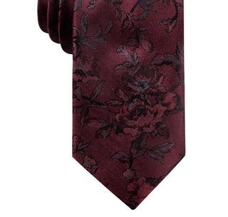 Ryan Seacrest Distinction Men's Glendo Silk Floral Neck Tie Red Size Regular