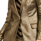 INC International Concepts Women's Metallic Blazer Gold Size PSM