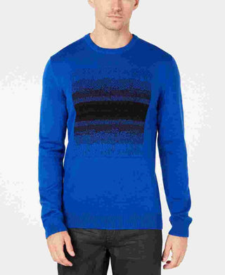 Alfani Men's Ombre Chenille Knit Sweater Navy Size X-Large