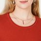 Style & Co Women's Stretch Ribbed Pull Over Crew Neck Tunic Sweater Orange Size Petite Medium
