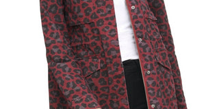 Levi's Women's Cotton Oversize Military Jacket Red Purple Size X-Small