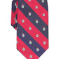 Club Room Men's Red Graphic Snowman Stripe Slim Neck Tie Red Size Regular