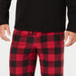 Club Room Men's Plaid Fleece Pajama Set Black Size Small