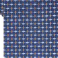 Perry Ellis Men's Blue Geometric Slim Neck Tie Beige Size Regular